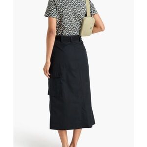 Tory Burch Black Midi Skirt